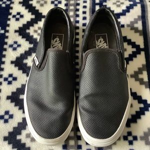 Vans Women’s Black Slip On Shoes Sneakers 7.5